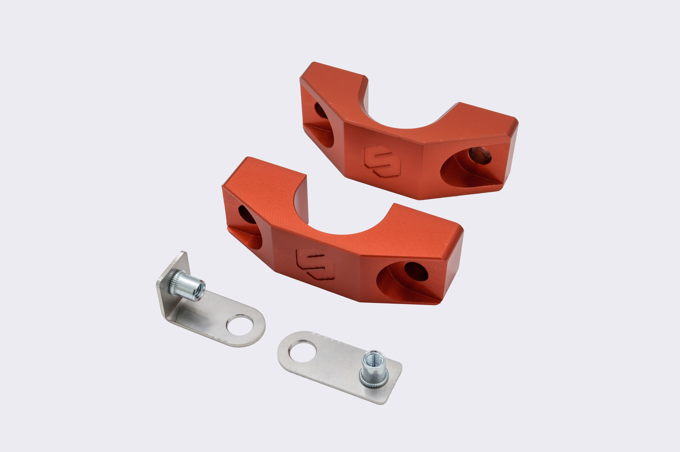 Mitsubishi Lancer Evo 4-6 solid mount anodized Red